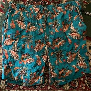Men’s casual shorts tropical themed. Size XL. New with tags.